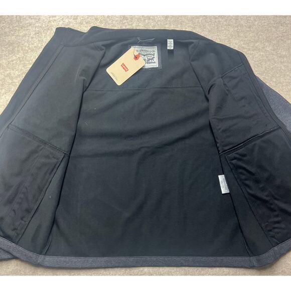 Levi’s Men’s Soft Shell Stand Collar Jacket Graphite Gray Size Medium NWT - Picture 7 of 8